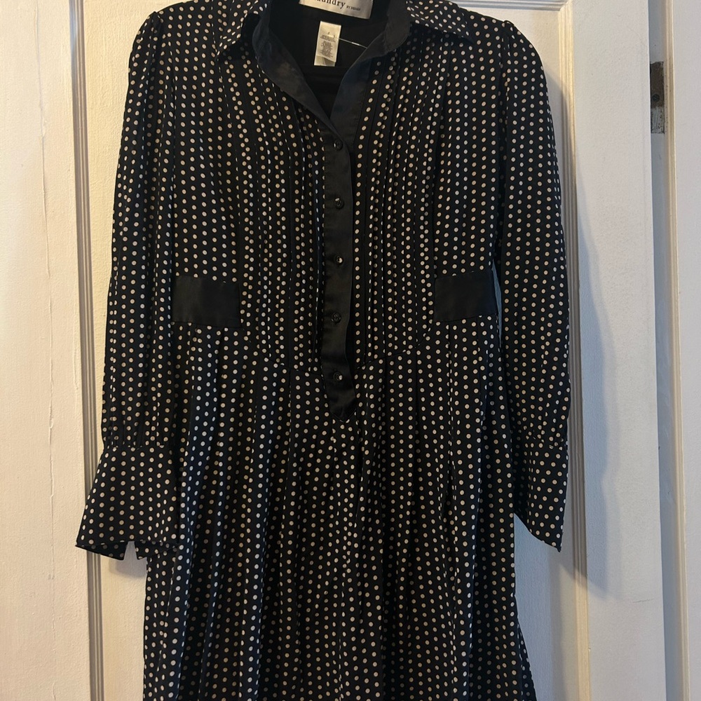 Polka Dot Silk Dress